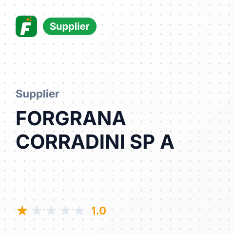 FORGRANA CORRADINI SP A – summary card, no photo uploaded yet