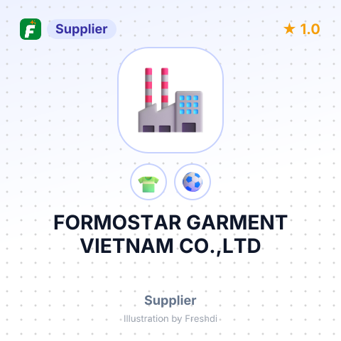 FORMOSTAR GARMENT VIETNAM CO.,LTD – summary card, no photo uploaded yet