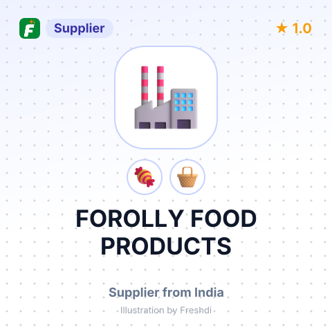 FOROLLY FOOD PRODUCTS – summary card, no photo uploaded yet