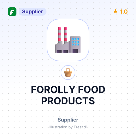 FOROLLY FOOD PRODUCTS – summary card, no photo uploaded yet