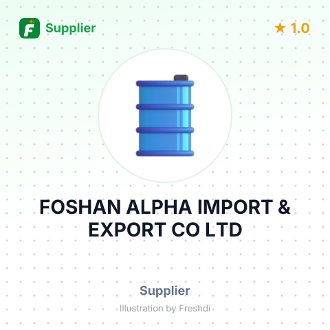 FOSHAN ALPHA IMPORT & EXPORT CO LTD – summary card, no photo uploaded yet