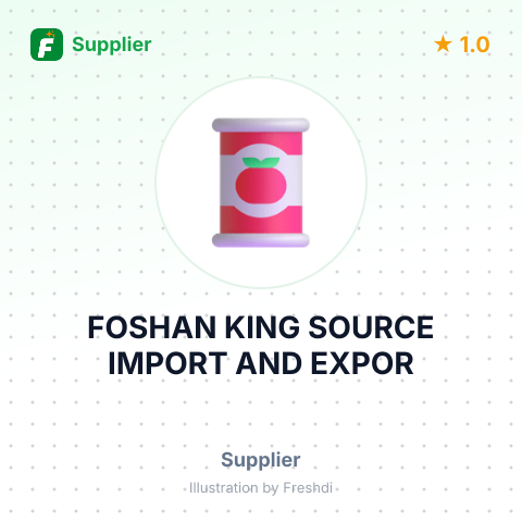 FOSHAN KING SOURCE IMPORT AND EXPOR – summary card, no photo uploaded yet