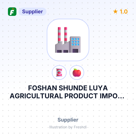 FOSHAN SHUNDE LUYA AGRICULTURAL PRODUCT IMPORT AND EXPORT CO.,LTD – summary card, no photo uploaded yet
