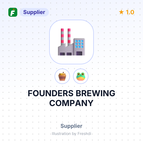 FOUNDERS BREWING COMPANY – summary card, no photo uploaded yet