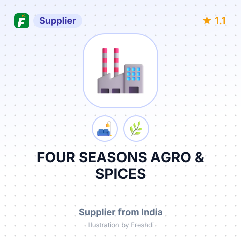 FOUR SEASONS AGRO & SPICES – summary card, no photo uploaded yet