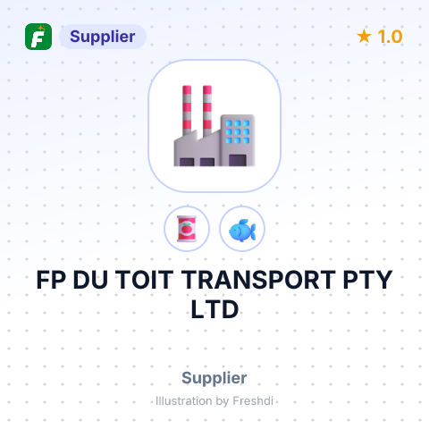 FP DU TOIT TRANSPORT PTY LTD – summary card, no photo uploaded yet