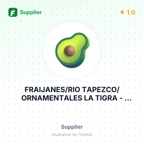 FRAIJANES/RIO TAPEZCO/ORNAMENTALES LA TIGRA – summary card, no photo uploaded yet