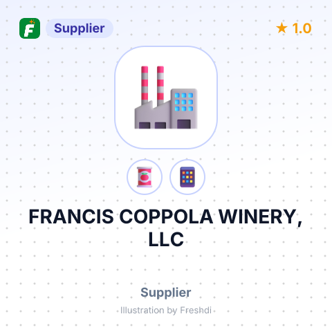 FRANCIS COPPOLA WINERY, LLC – summary card, no photo uploaded yet