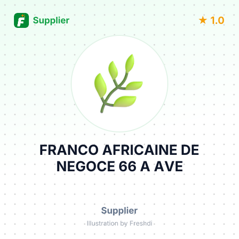FRANCO AFRICAINE DE NEGOCE 66 A AVE – summary card, no photo uploaded yet