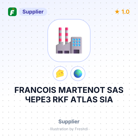 FRANCOIS MARTENOT SAS ЧЕРЕЗ RKF ATLAS SIA – summary card, no photo uploaded yet