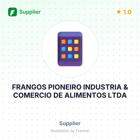 FRANGOS PIONEIRO INDUSTRIA & COMERCIO DE ALIMENTOS LTDA – summary card, no photo uploaded yet