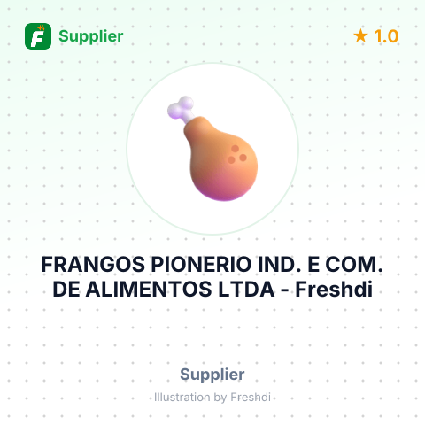 FRANGOS PIONERIO IND. E COM. DE ALIMENTOS LTDA – summary card, no photo uploaded yet