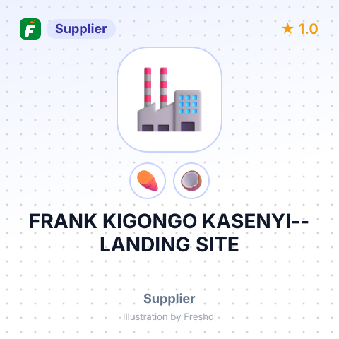 FRANK KIGONGO KASENYI--LANDING SITE – summary card, no photo uploaded yet