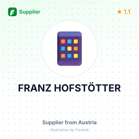 FRANZ HOFSTÖTTER – summary card, no photo uploaded yet