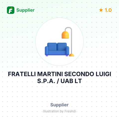 FRATELLI MARTINI SECONDO LUIGI S.P.A. / UAB LT – summary card, no photo uploaded yet