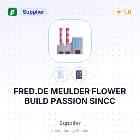 FRED.DE MEULDER FLOWER BUILD PASSION SINCC – summary card, no photo uploaded yet