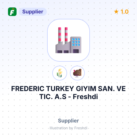 FREDERIC TURKEY GIYIM SAN. VE TIC. A.S – summary card, no photo uploaded yet