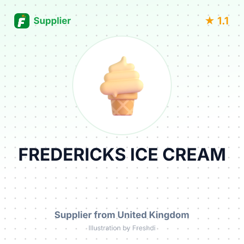 FREDERICKS ICE CREAM – summary card, no photo uploaded yet