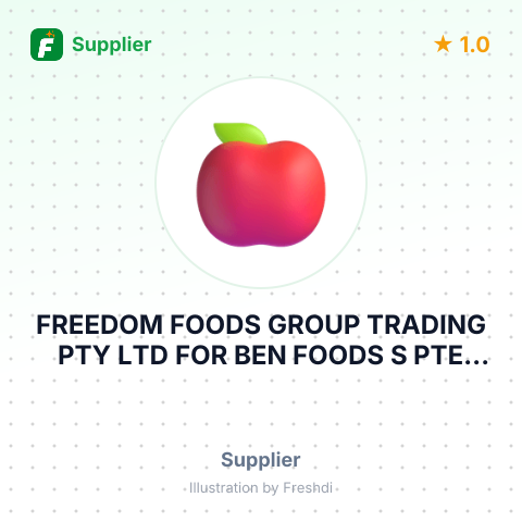 FREEDOM FOODS GROUP TRADING PTY LTD FOR BEN FOODS S PTE LTD – summary card, no photo uploaded yet