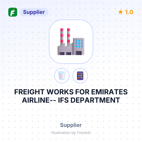 FREIGHT WORKS FOR EMIRATES AIRLINE-- IFS DEPARTMENT – summary card, no photo uploaded yet