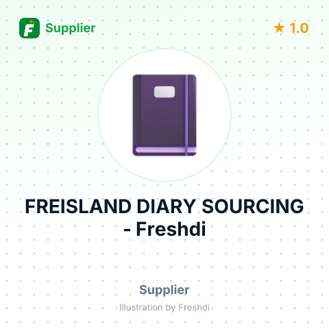 FREISLAND DIARY SOURCING – summary card, no photo uploaded yet