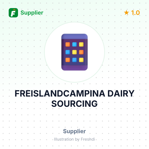 FREISLANDCAMPINA DAIRY SOURCING – summary card, no photo uploaded yet