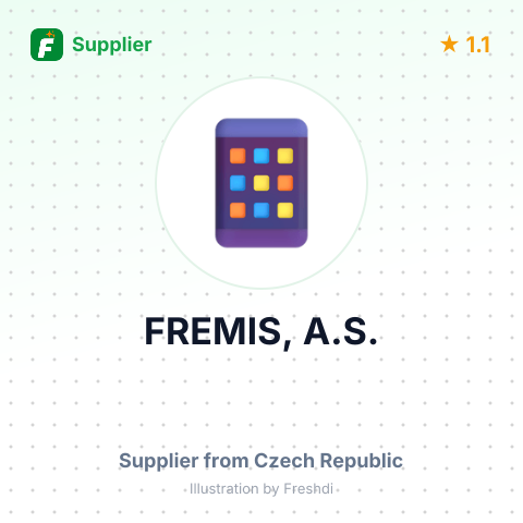 FREMIS, A.S. – summary card, no photo uploaded yet