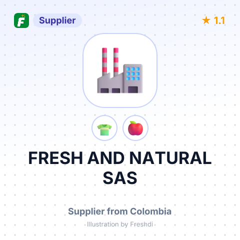 FRESH AND NATURAL SAS – summary card, no photo uploaded yet