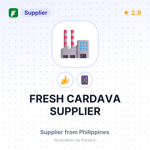 FRESH CARDAVA SUPPLIER – summary card, no photo uploaded yet