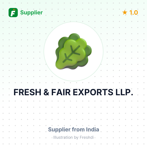 FRESH & FAIR EXPORTS LLP. – summary card, no photo uploaded yet