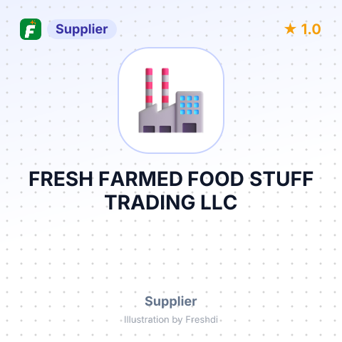 FRESH FARMED FOOD STUFF TRADING LLC – summary card, no photo uploaded yet