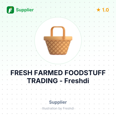 FRESH FARMED FOODSTUFF TRADING – summary card, no photo uploaded yet