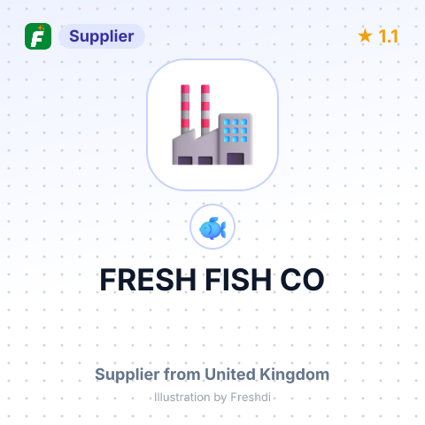 FRESH FISH CO – summary card, no photo uploaded yet