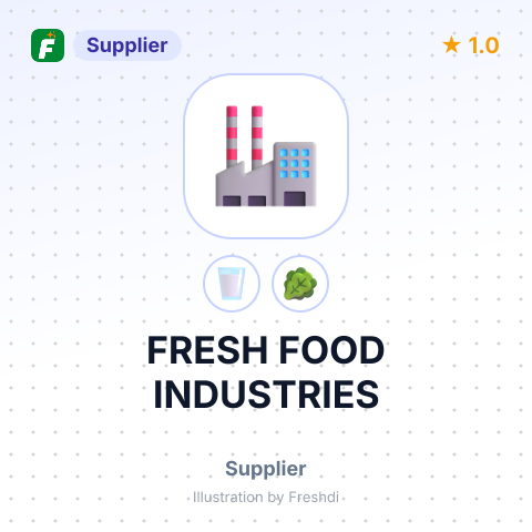 FRESH FOOD INDUSTRIES – summary card, no photo uploaded yet