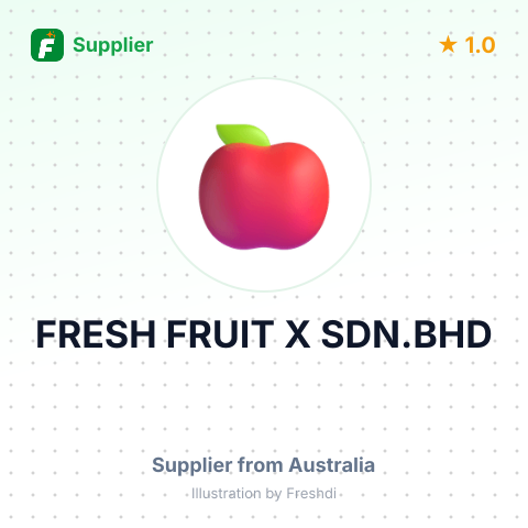FRESH FRUIT X SDN.BHD – summary card, no photo uploaded yet