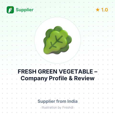 FRESH GREEN VEGETABLE – summary card, no photo uploaded yet