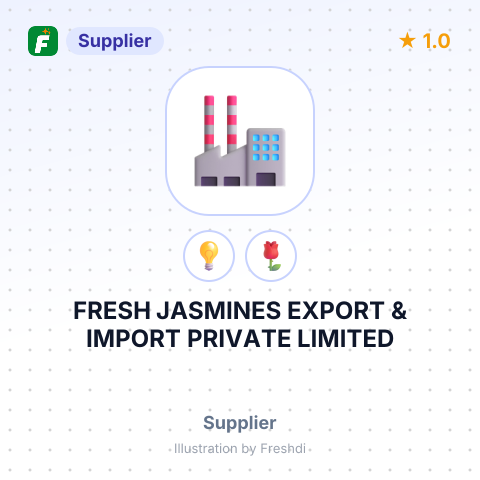 FRESH JASMINES EXPORT & IMPORT PRIVATE LIMITED – summary card, no photo uploaded yet