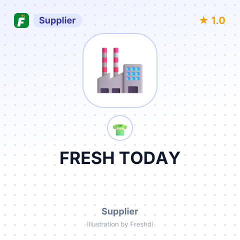 FRESH TODAY – summary card, no photo uploaded yet