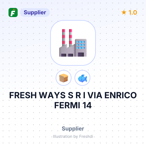 FRESH WAYS S R I VIA ENRICO FERMI 14 – summary card, no photo uploaded yet