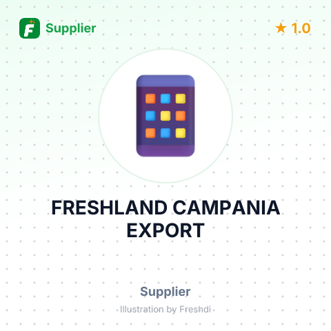 FRESHLAND CAMPANIA EXPORT – summary card, no photo uploaded yet