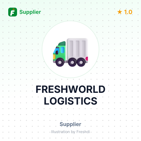 FRESHWORLD LOGISTICS – summary card, no photo uploaded yet
