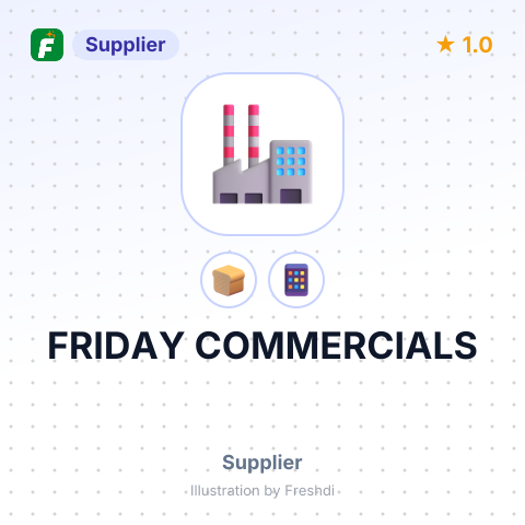 FRIDAY COMMERCIALS – summary card, no photo uploaded yet