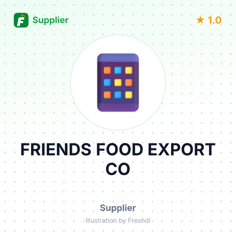 FRIENDS FOOD EXPORT CO – summary card, no photo uploaded yet