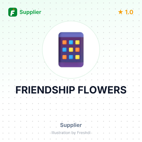 FRIENDSHIP FLOWERS – summary card, no photo uploaded yet