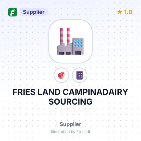 FRIES LAND CAMPINADAIRY SOURCING – summary card, no photo uploaded yet