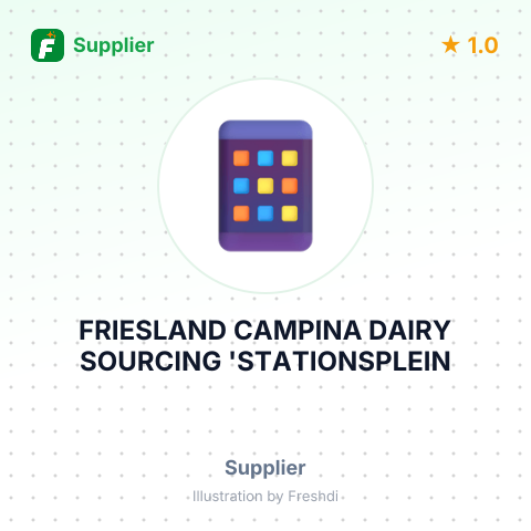 FRIESLAND CAMPINA DAIRY SOURCING 'STATIONSPLEIN – summary card, no photo uploaded yet