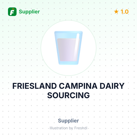 FRIESLAND CAMPINA DAIRY SOURCING – summary card, no photo uploaded yet