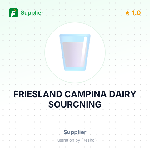 FRIESLAND CAMPINA DAIRY SOURCNING – summary card, no photo uploaded yet
