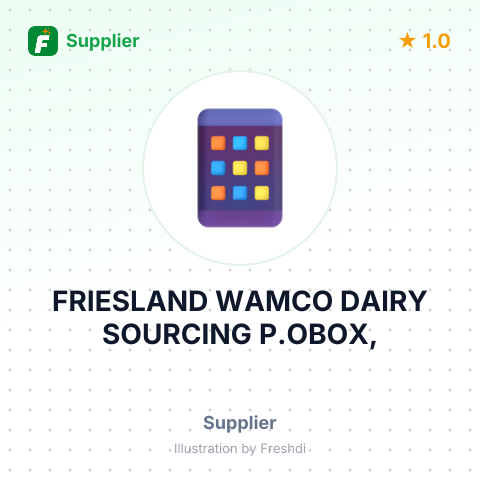 FRIESLAND WAMCO DAIRY SOURCING P.OBOX, – summary card, no photo uploaded yet