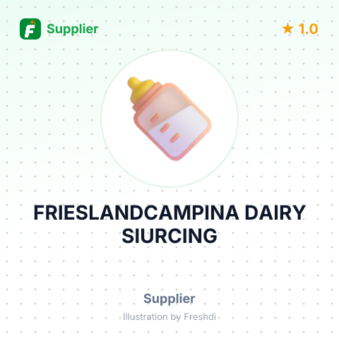 FRIESLANDCAMPINA DAIRY SIURCING – summary card, no photo uploaded yet